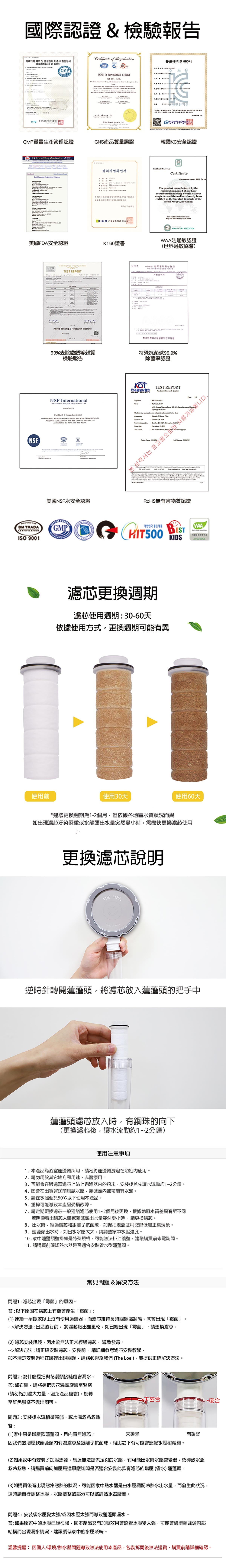 The LOEL TLF-S3 3pcs Basic Shower Head Filter for TLV-50, TLV-100 & TLV-200 Series Shower Head